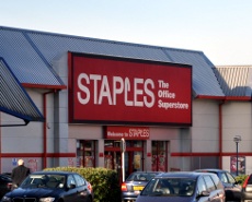 Exterior of Staples, County Oak Retail Park