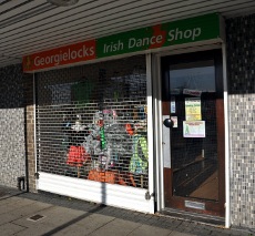 Exterior of Georgielocks Irish Dance Shop, Crawley