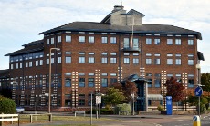 Exterior of Crawley police station