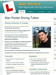 Alan Pontet website home page