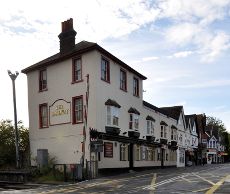 Exterior of the Railway pub, Crawley